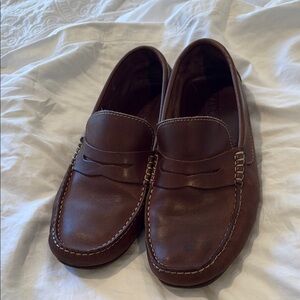Sandro Dark Brown Leather Loafers